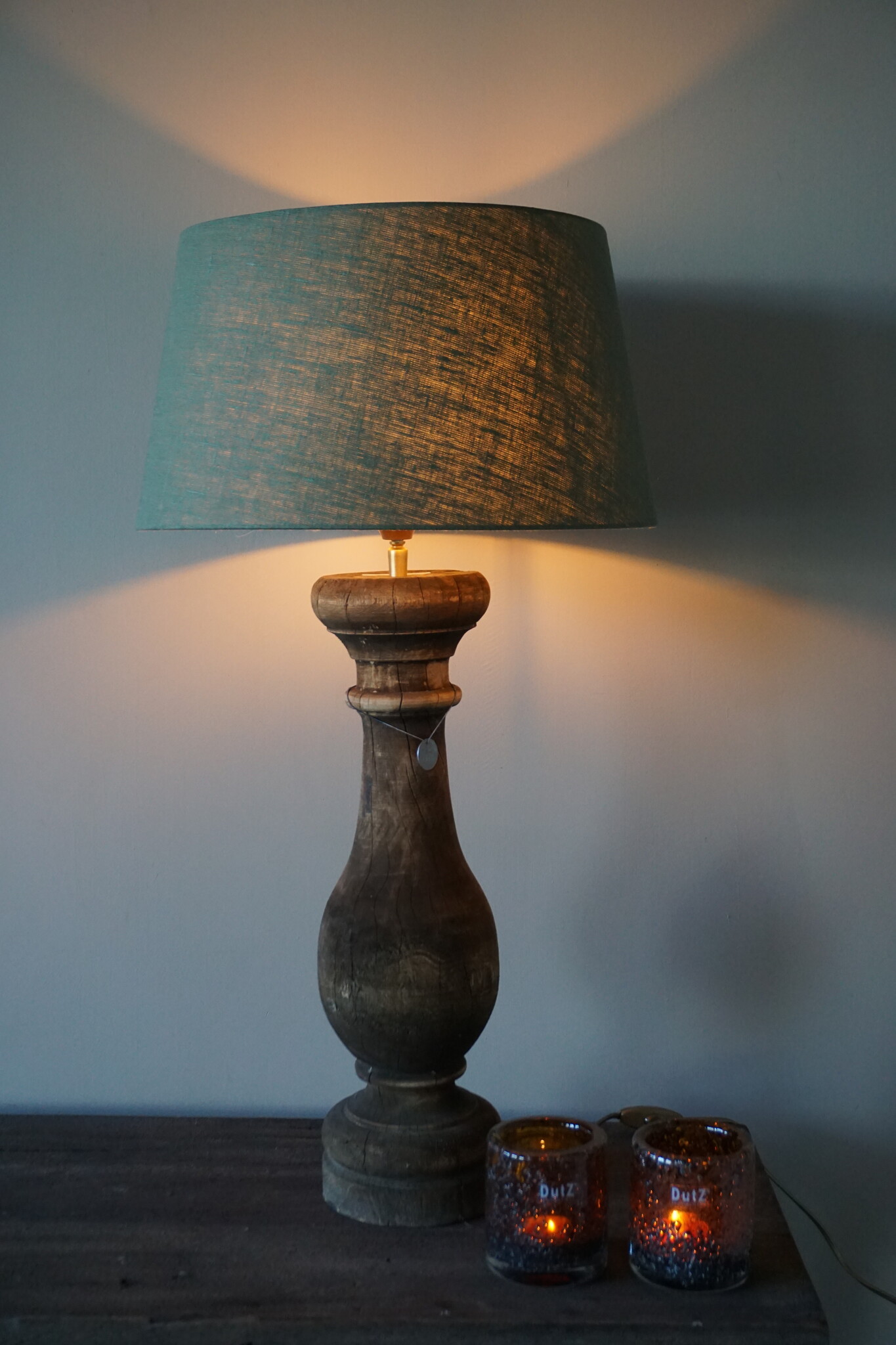 Rene Houtman Lampenkap | H22,5 x Ø32-40 cm | Olijfgroen