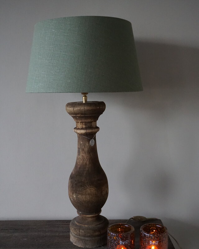 Rene Houtman Lampenkap | H22,5 x Ø32-40 cm | Olijfgroen