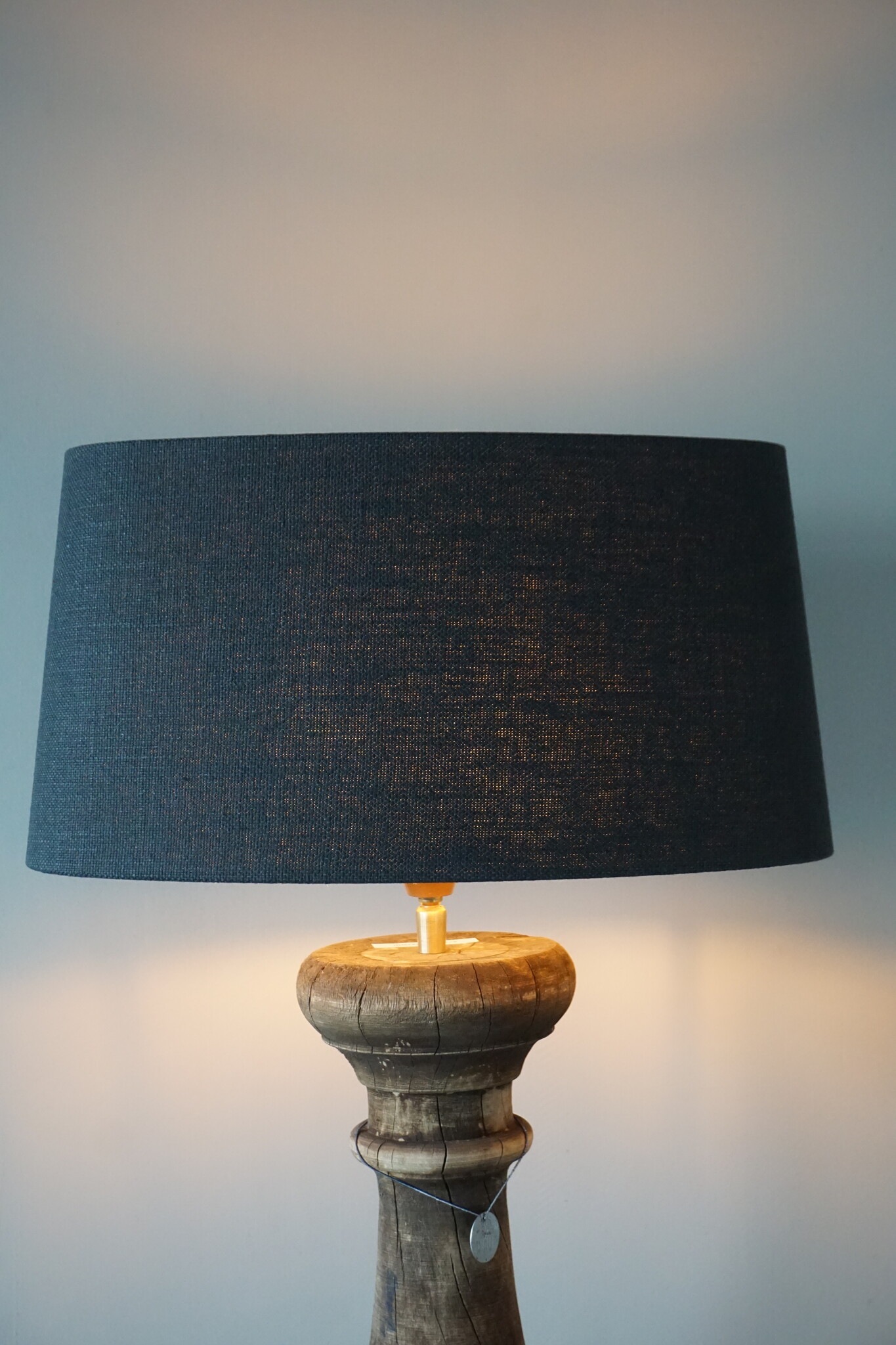 Rene Houtman Lampenkap Ovaal | Ø 40-22 cm | Linnen | Zwart