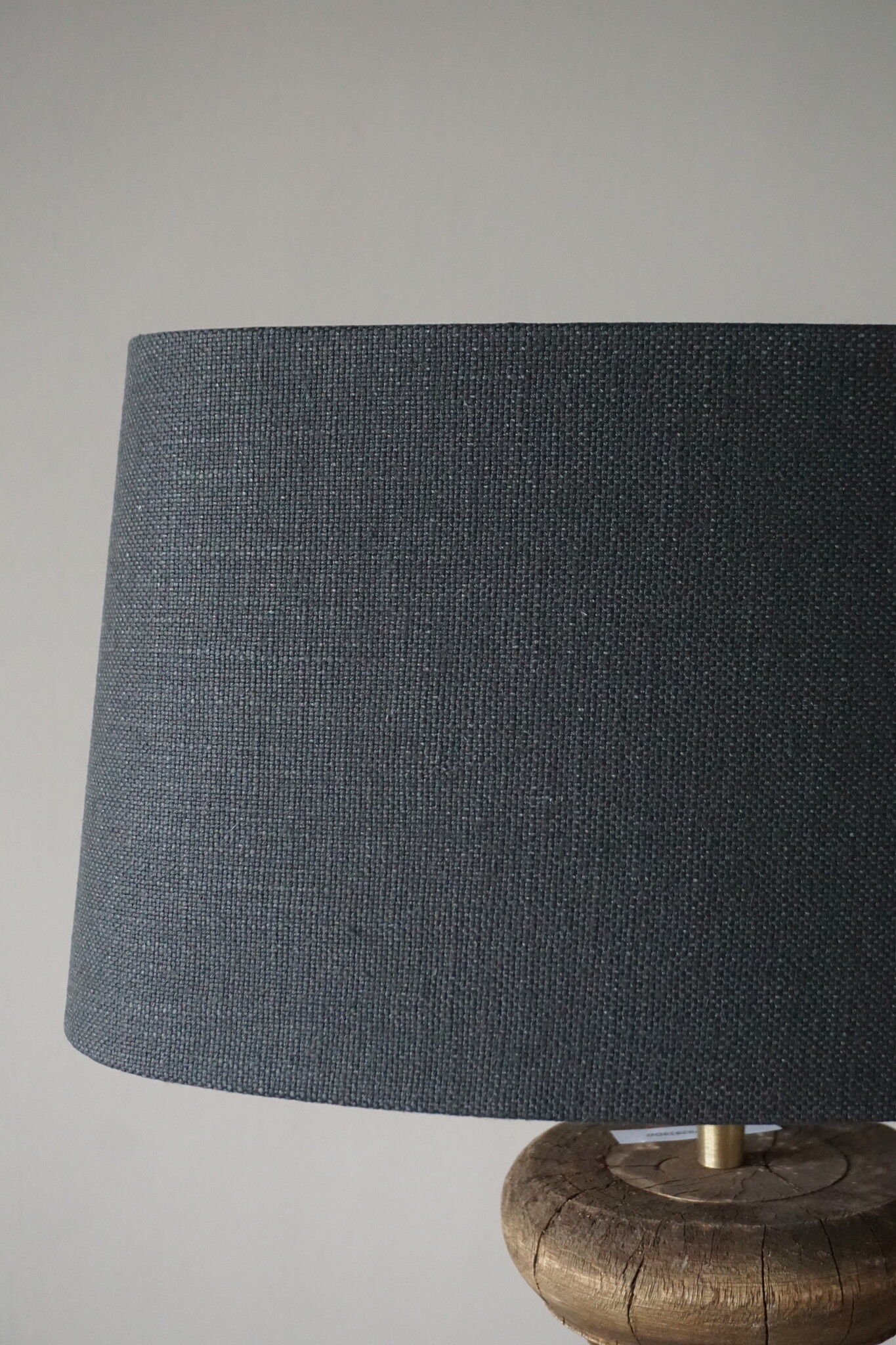 Rene Houtman Lampenkap Ovaal | Ø 40-22 cm | Linnen | Zwart