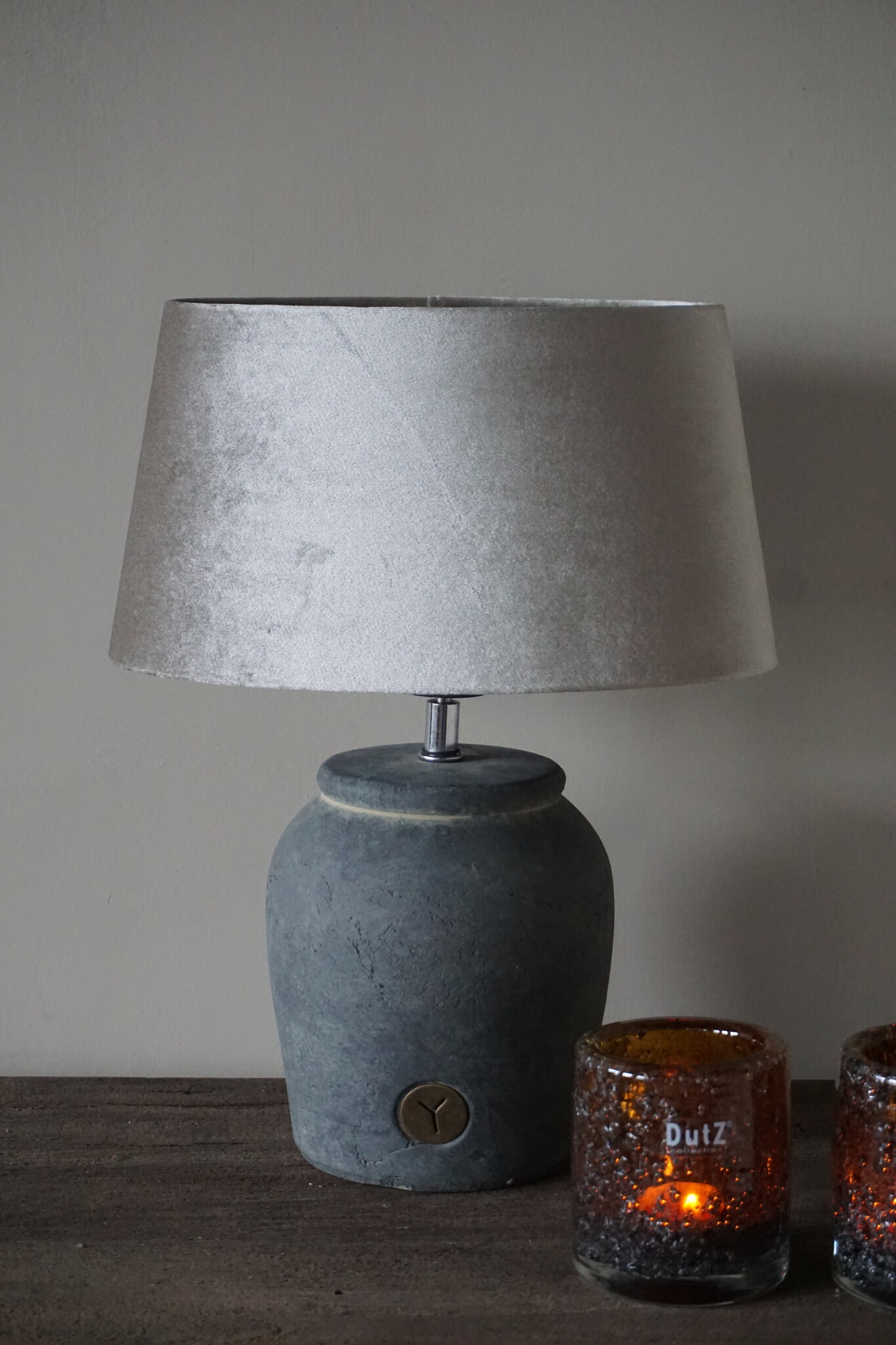 Light&Living Lampenkap N-Ellis | ZINC | Space Dust | 30-25-16 cm