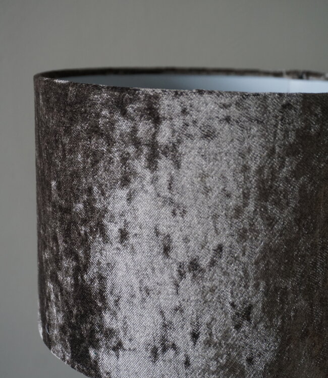 Rene Houtman Lampenkap Cilinder | Velours | H14,5 x Ø20 cm