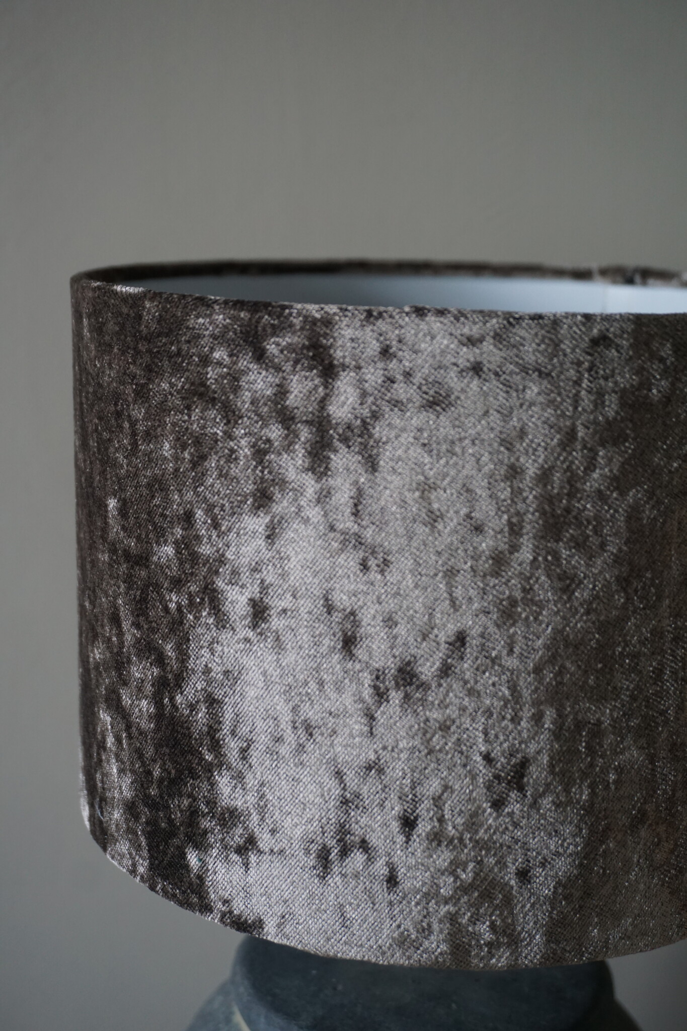 Rene Houtman Lampenkap Cilinder | Velours | H14,5 x Ø20 cm