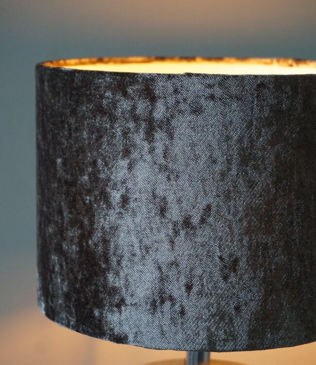 Rene Houtman Lampenkap Cilinder | Velours | H14,5 x Ø20 cm