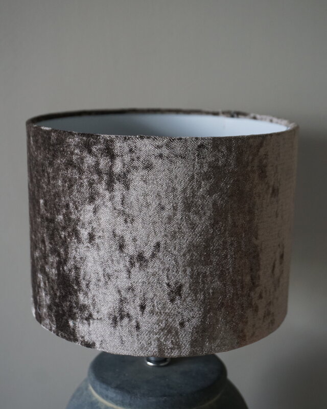 Rene Houtman Lampenkap Cilinder | Velours | H14,5 x Ø20 cm