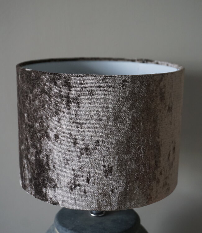 Rene Houtman Lampenkap Cilinder | Velours | H14,5 x Ø20 cm