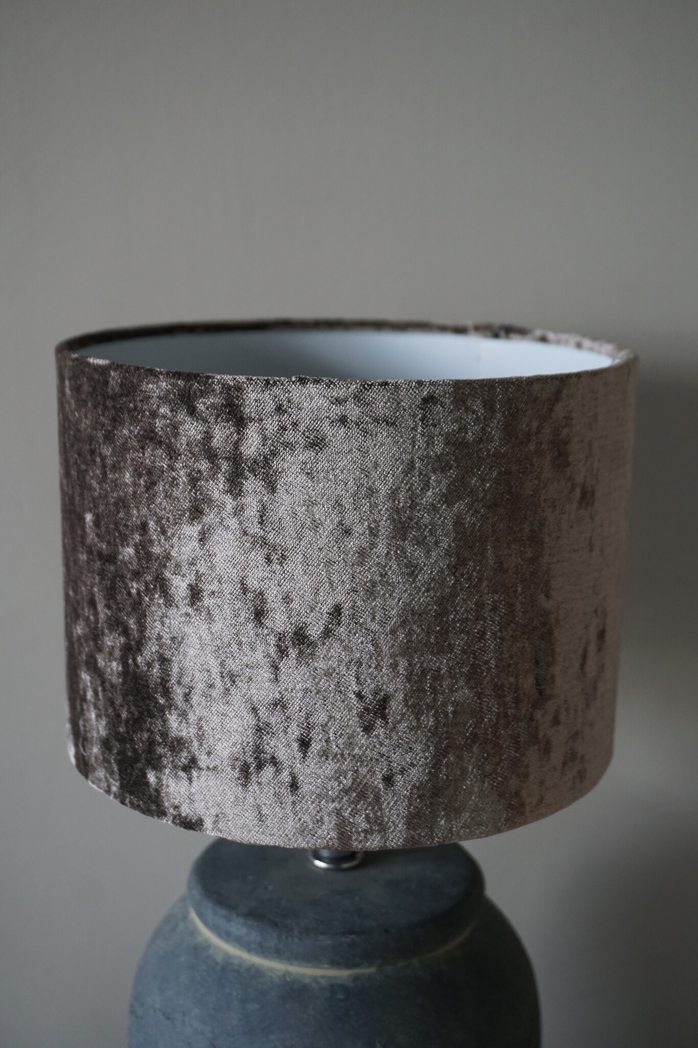 Rene Houtman Lampenkap Cilinder | Velours | H14,5 x Ø20 cm
