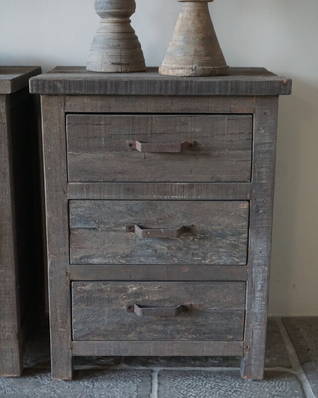 Rene Houtman Set Van 2 Nachtkastjes | Driftwood | 3 Lades