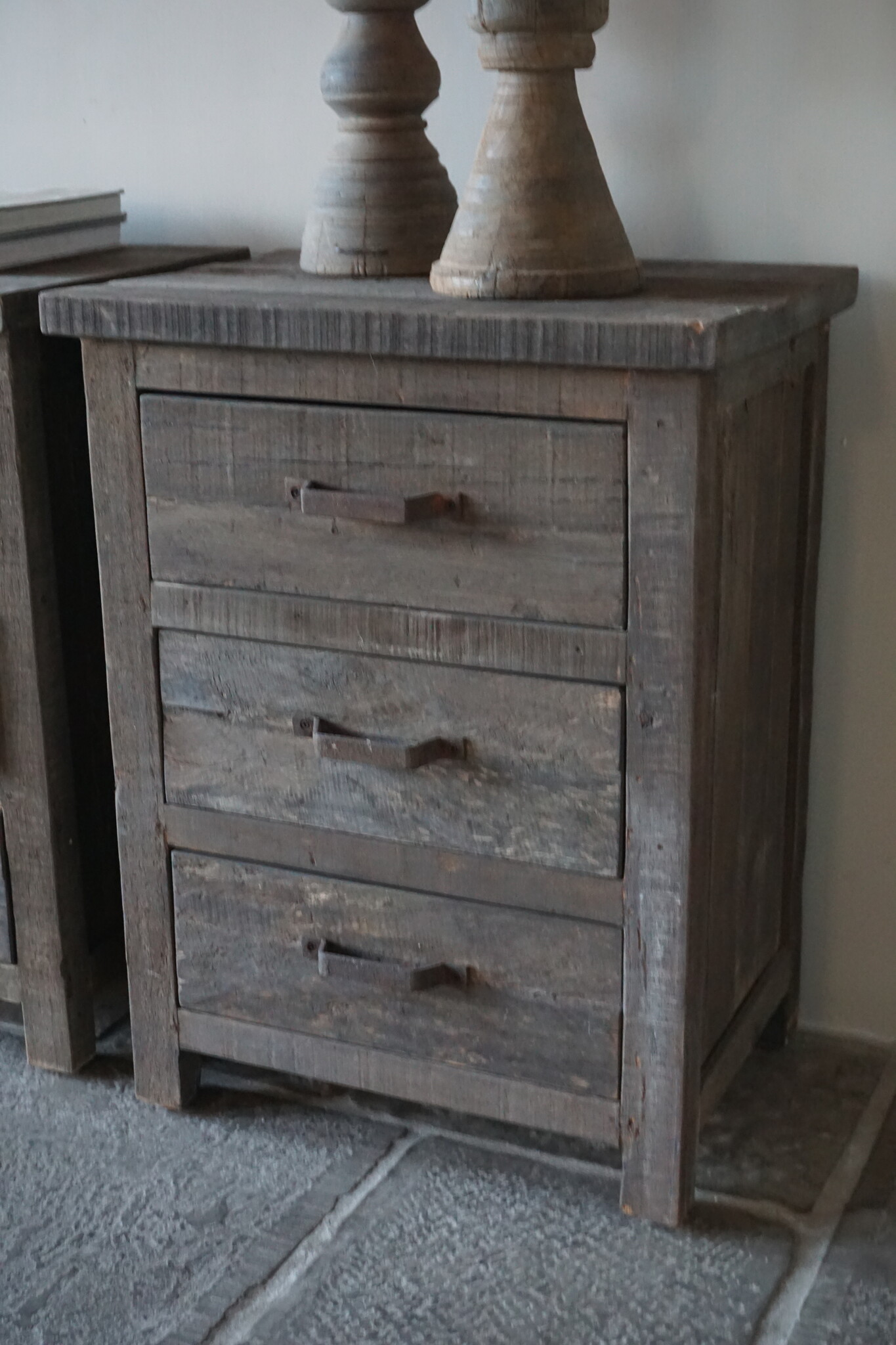 Rene Houtman Set Van 2 Nachtkastjes | Driftwood | 3 Lades