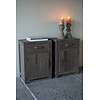 Set Van 2 Nachtkastjes | Driftwood | 1 Deur 1 Lade