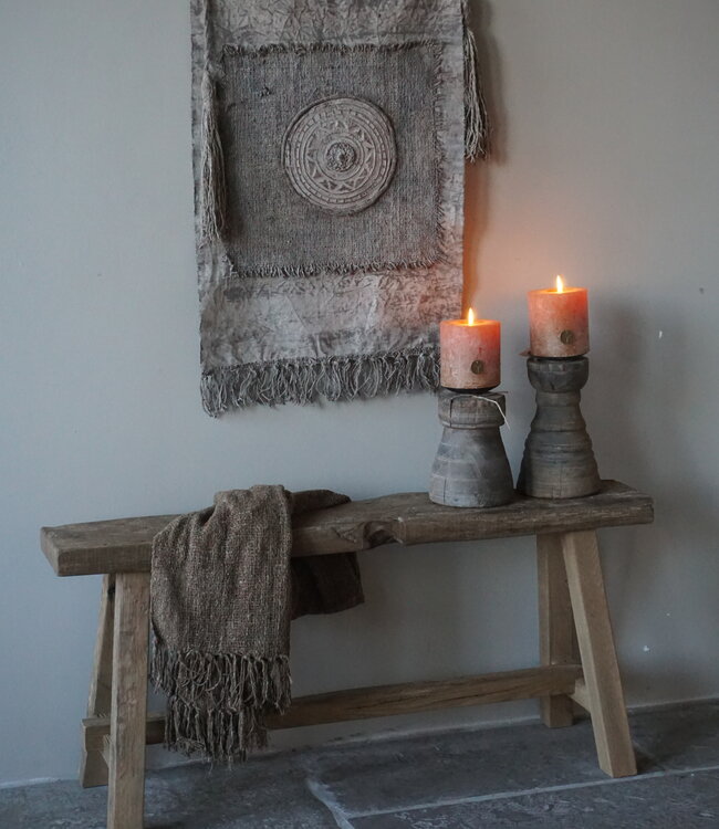 Rene Houtman Oud Eikenhouten Bankje | H46 x B100 x D18 cm