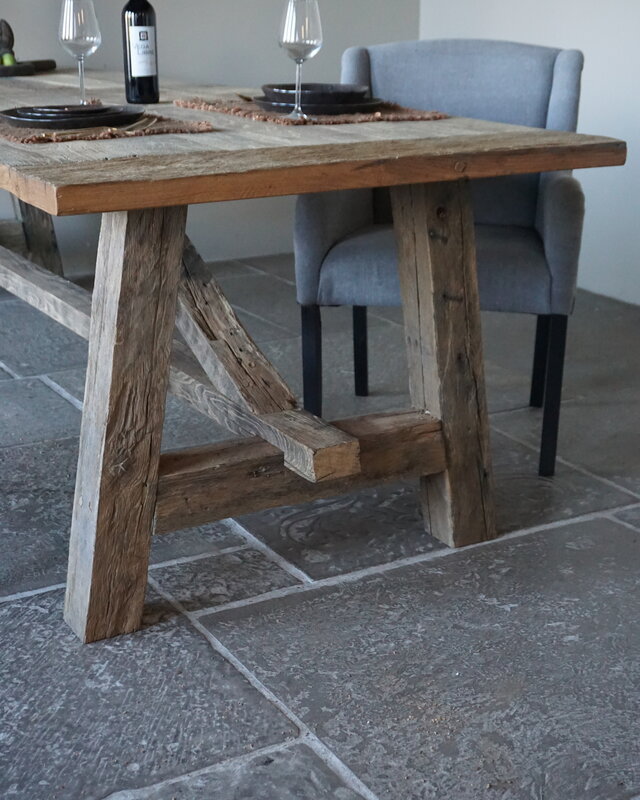 Rene Houtman Kloostertafel Massief Eikenhout | H78xB100xL300 cm