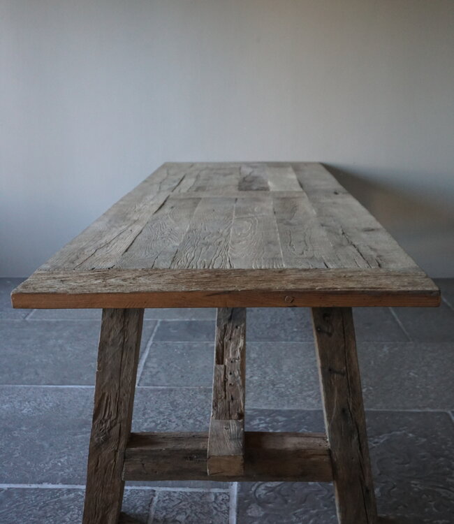Rene Houtman Kloostertafel Massief Eikenhout | H78xB100xL300 cm