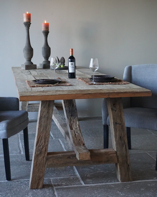 Rene Houtman Kloostertafel Massief Eikenhout | H78xB100xL300 cm