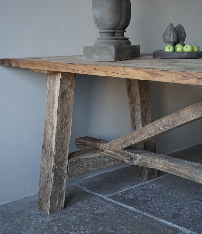 Rene Houtman Kloostertafel Massief Eikenhout | H78xB100xL300 cm