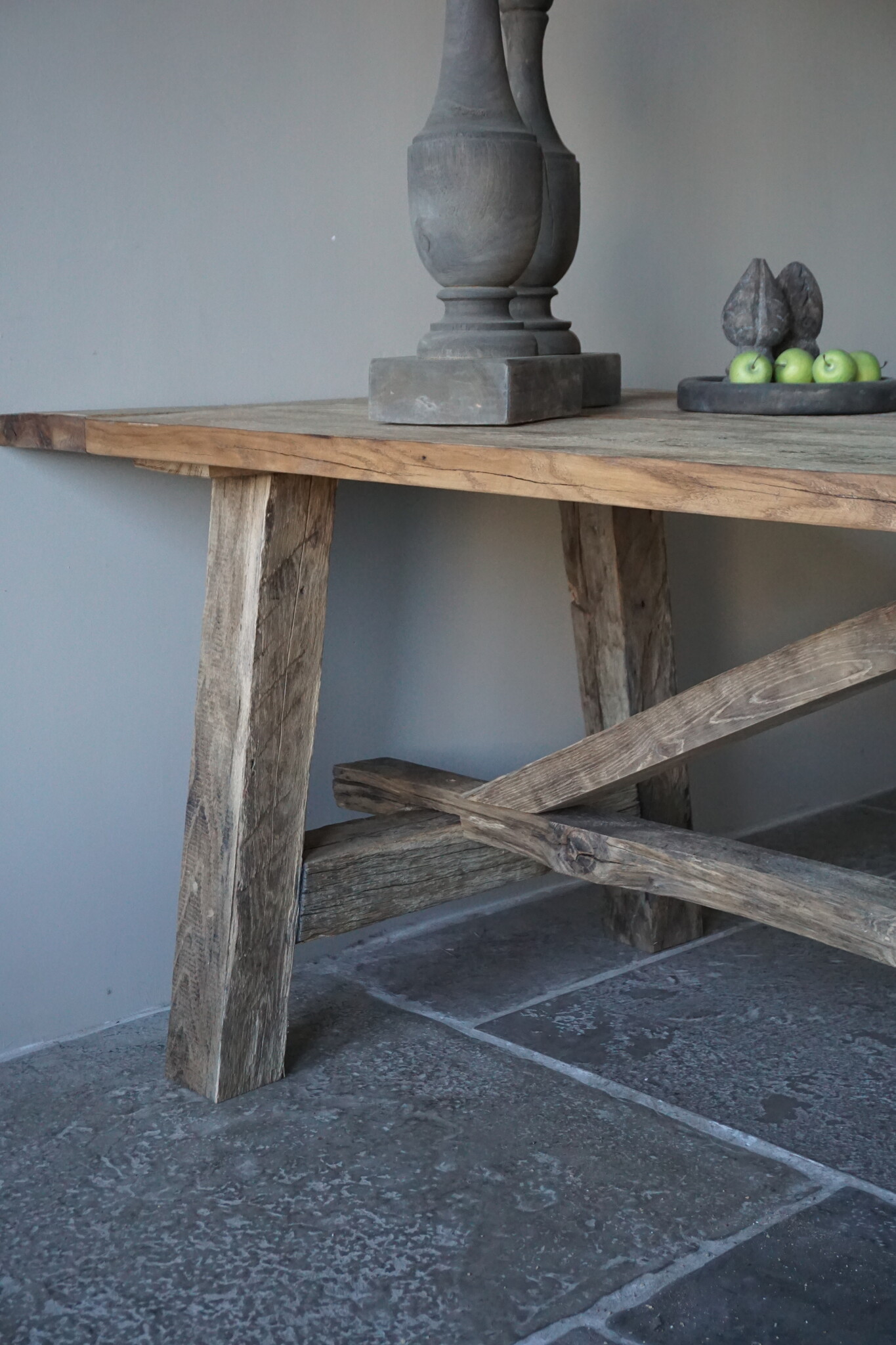 Rene Houtman Kloostertafel Massief Eikenhout | H78xB100xL300 cm