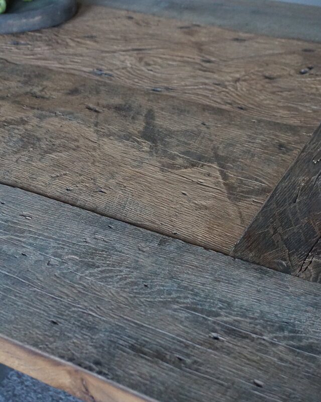 Rene Houtman Kloostertafel Massief Eikenhout | H78xB100xL250 cm