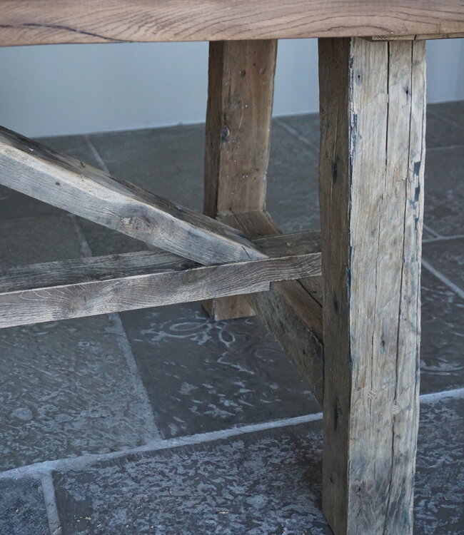 Rene Houtman Kloostertafel Massief Eikenhout | H78xB100xL250 cm