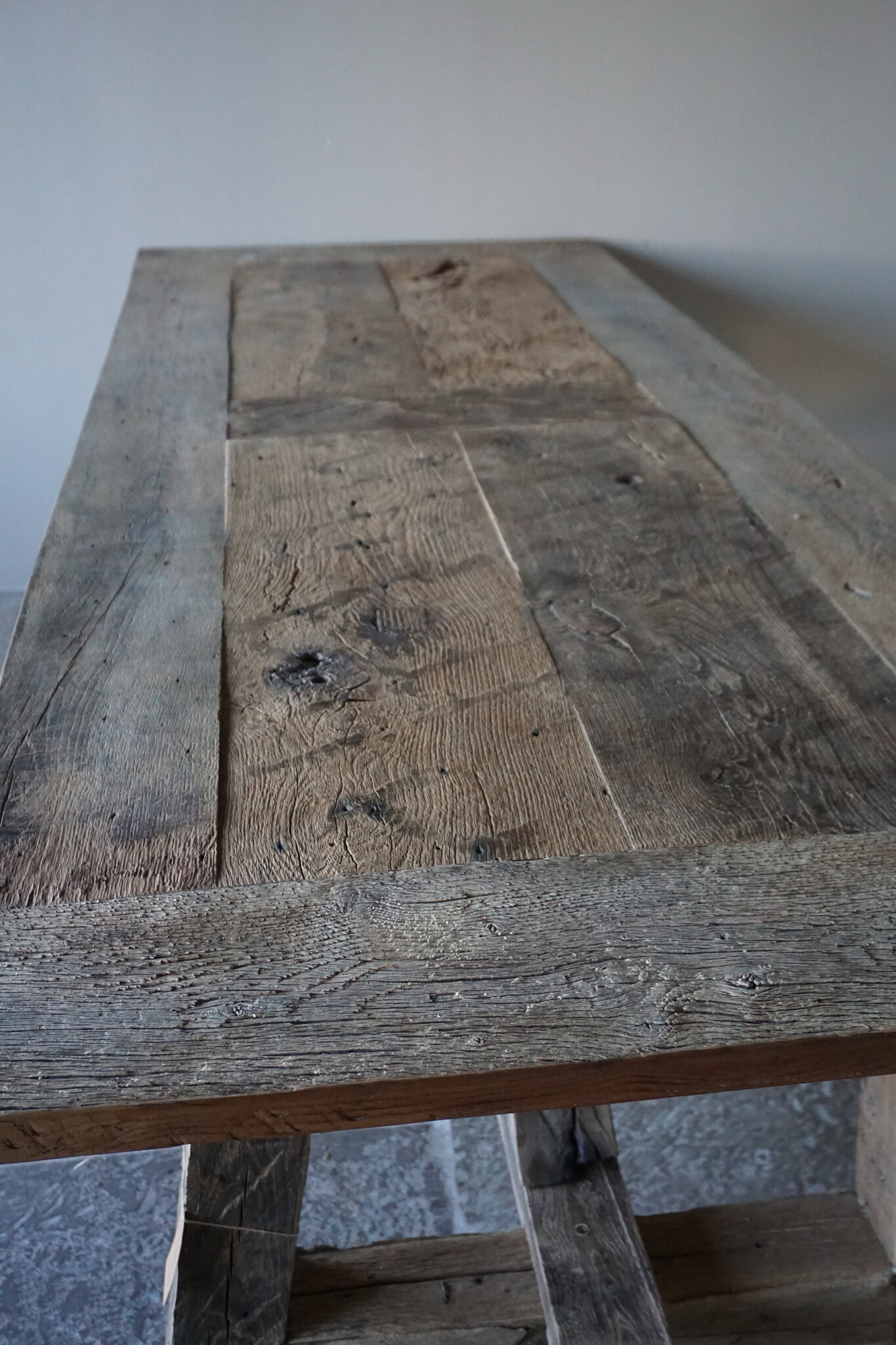 Rene Houtman Kloostertafel Massief Eikenhout | H78xB100xL250 cm