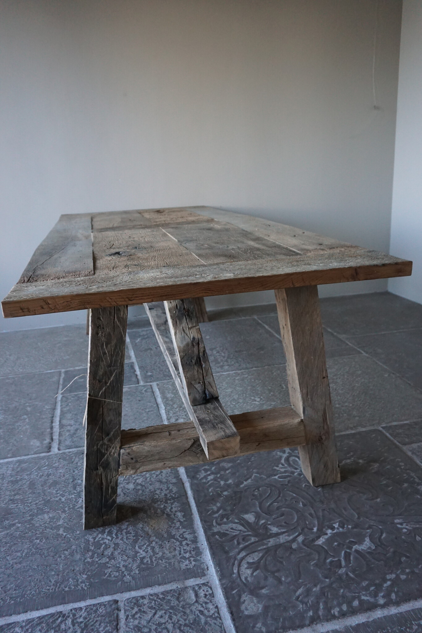 Rene Houtman Kloostertafel Massief Eikenhout | H78xB100xL250 cm