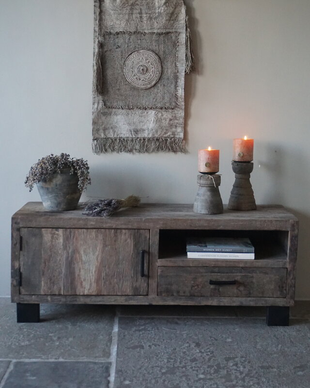 Be-Uniq TV-Meubel | Urban Collection | 130 cm | Oud Hout