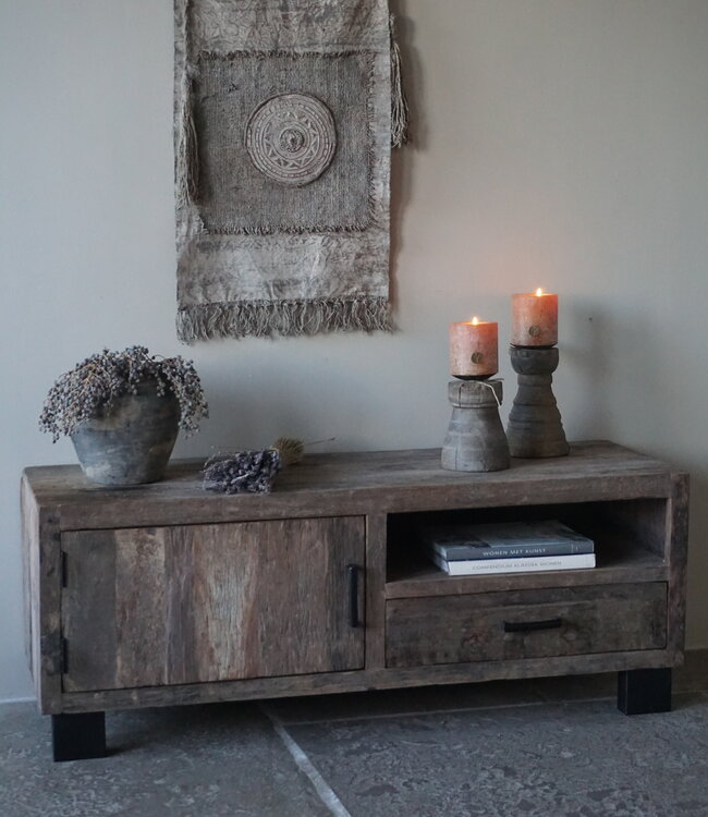 Be-Uniq TV-Meubel | Urban Collection | 130 cm | Oud Hout