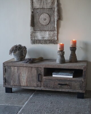 Be-Uniq TV-Meubel | Urban Collection | 130 cm | Oud Hout
