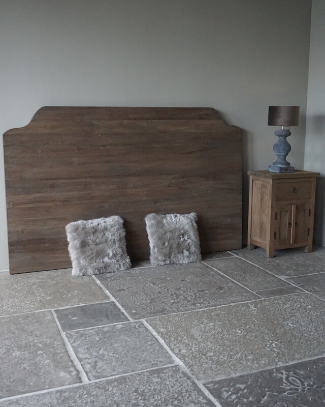 Rene Houtman Houten Hoofdbord Teakie + Boxspring + Bedrok