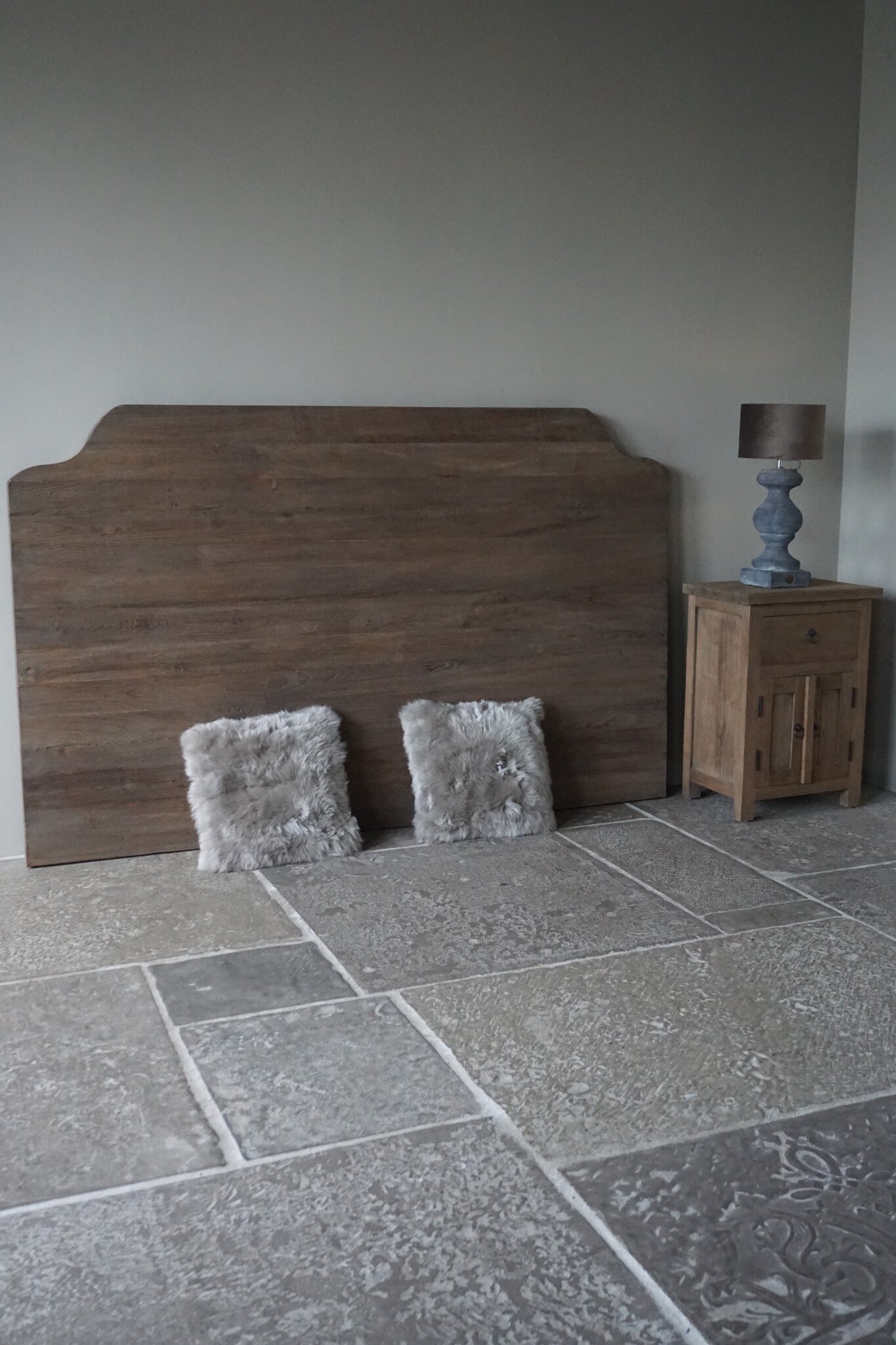Rene Houtman Houten Hoofdbord Teakie + Boxspring + Bedrok