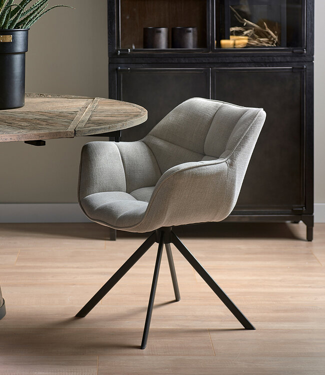 Rivièra Maison Draaibare Eetkamerstoel Carnaby - FabFlax