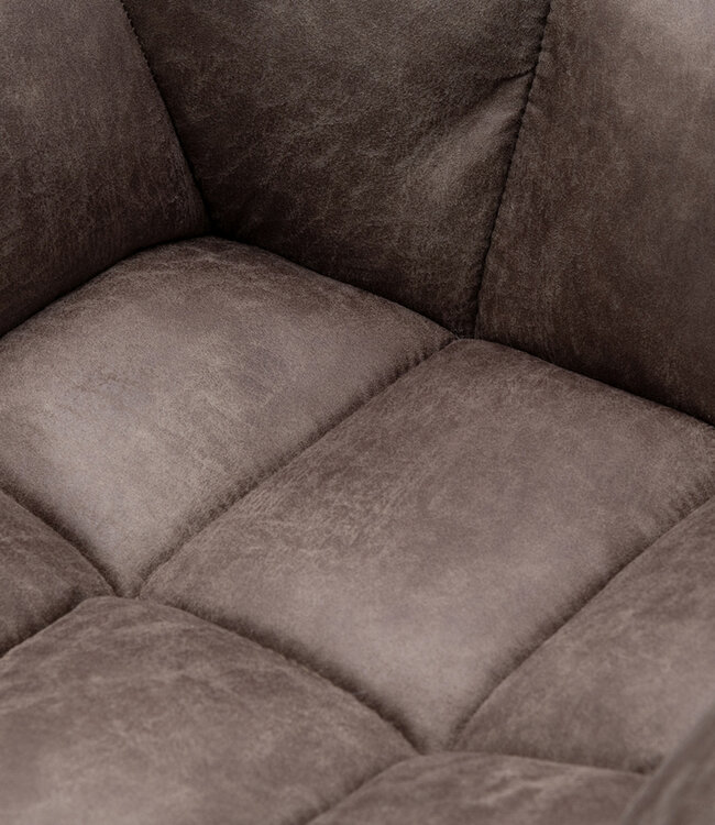 Rivièra Maison Draaibare Eetkamerstoel Carnaby Pellini - Coffee