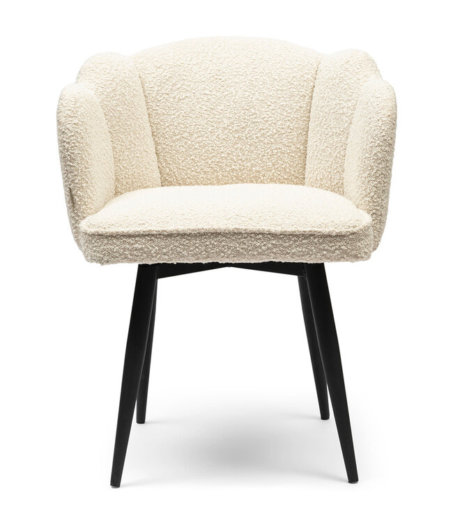 Rivièra Maison Draaibare Eetkamerstoel Dauphine - White Sand