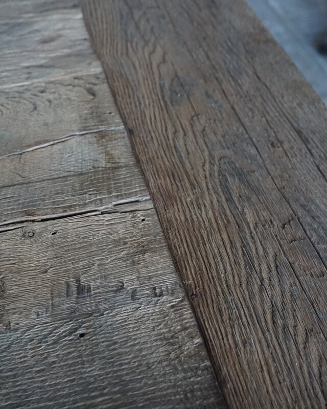 Rene Houtman Kloostertafel Massief Eikenhout | H79xB100xL220 cm