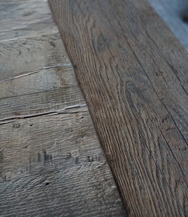 Rene Houtman Kloostertafel Massief Eikenhout | H79xB100xL220 cm