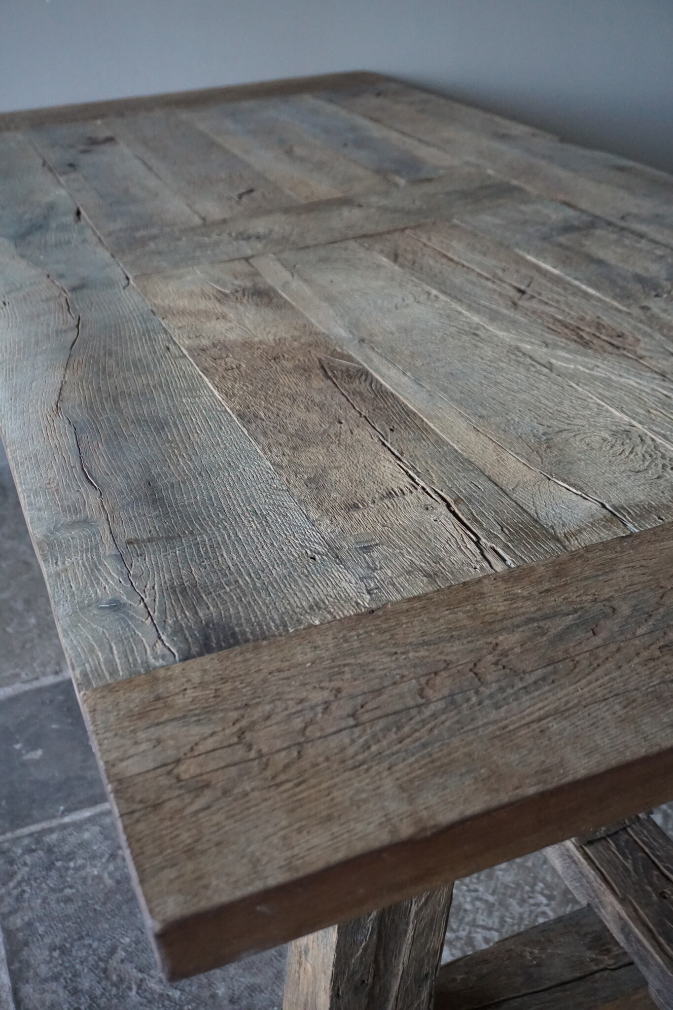 Rene Houtman Kloostertafel Massief Eikenhout | H79xB100xL220 cm
