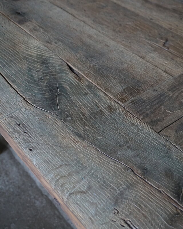 Rene Houtman Kloostertafel Massief Eikenhout | H79xB100xL220 cm