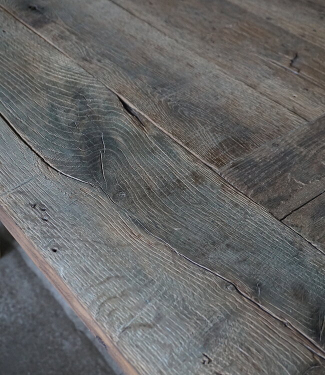 Rene Houtman Kloostertafel Massief Eikenhout | H79xB100xL220 cm
