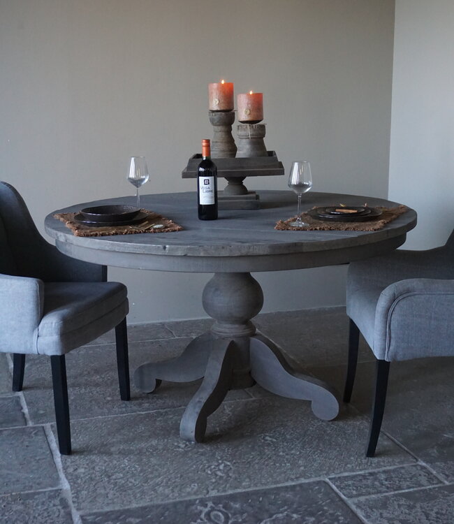 Rene Houtman Eetkamertafel Rond | Ø140 x H80 cm | Grijs