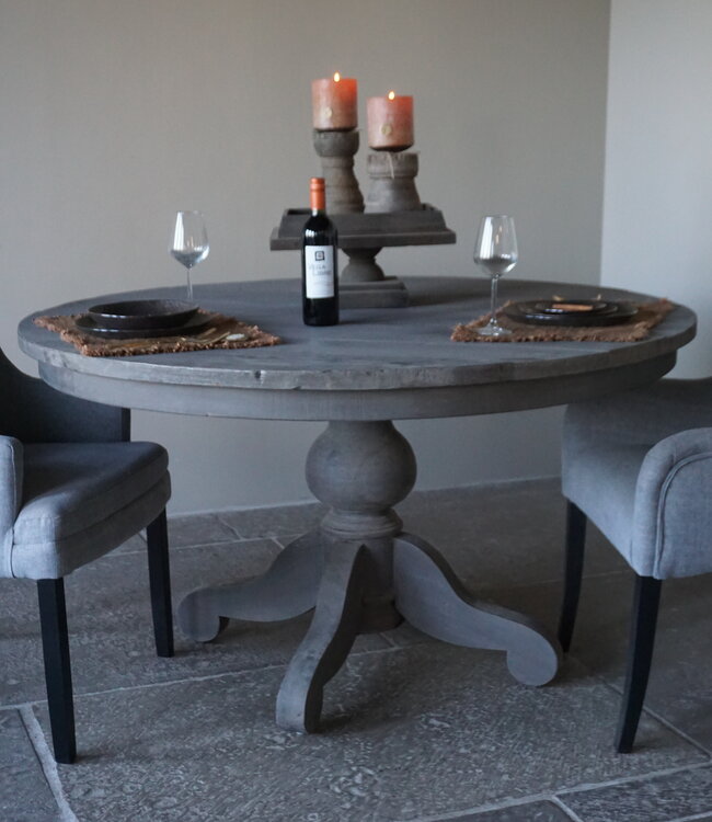 Rene Houtman Eetkamertafel Rond | Ø140 x H80 cm | Grijs