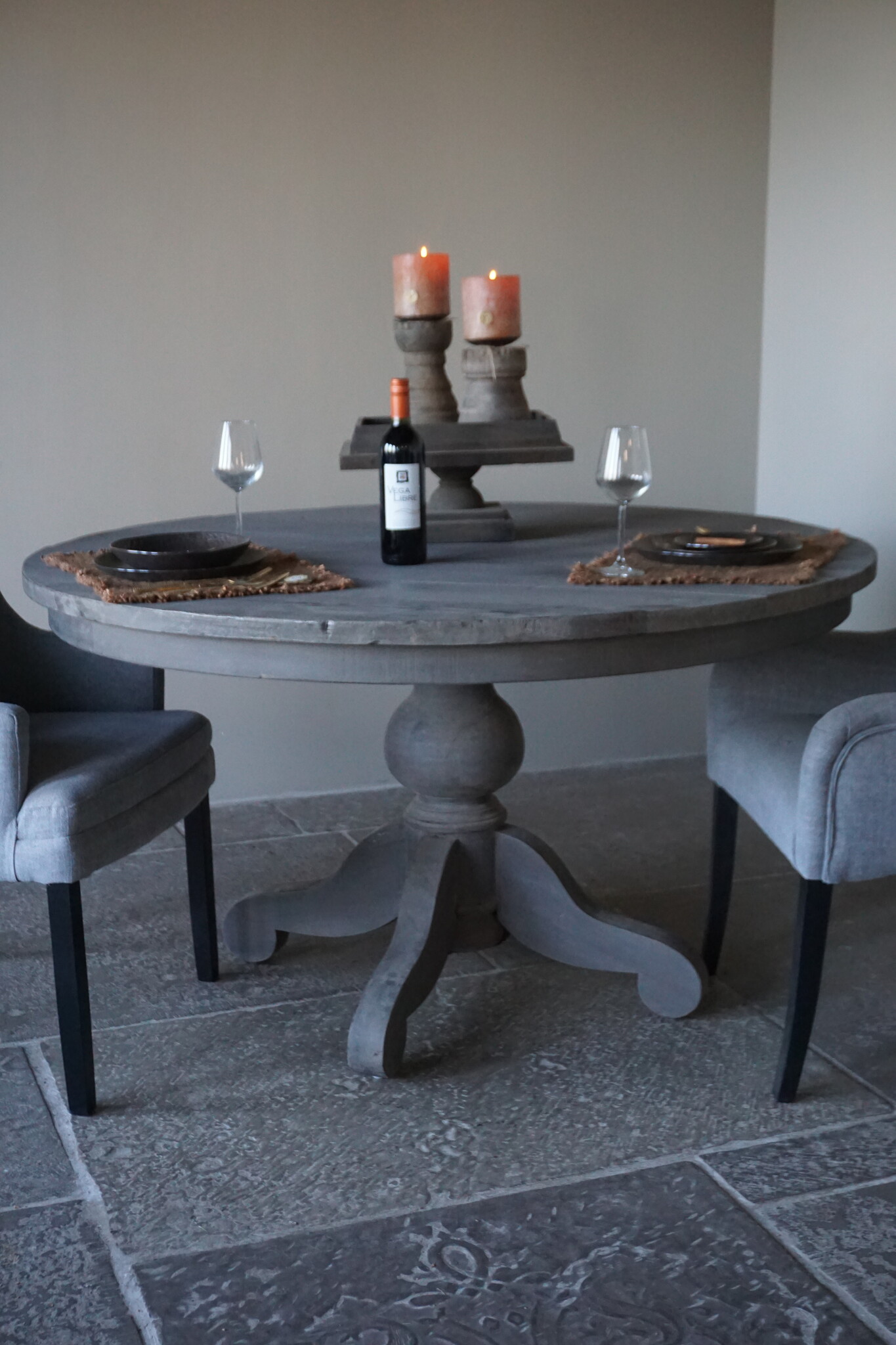 Rene Houtman Eetkamertafel Rond | Ø140 x H80 cm | Grijs