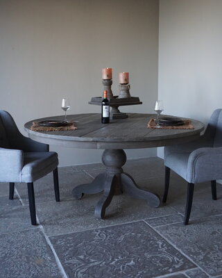 Rene Houtman Eetkamertafel Rond | Ø160 x H79 cm | Grijs