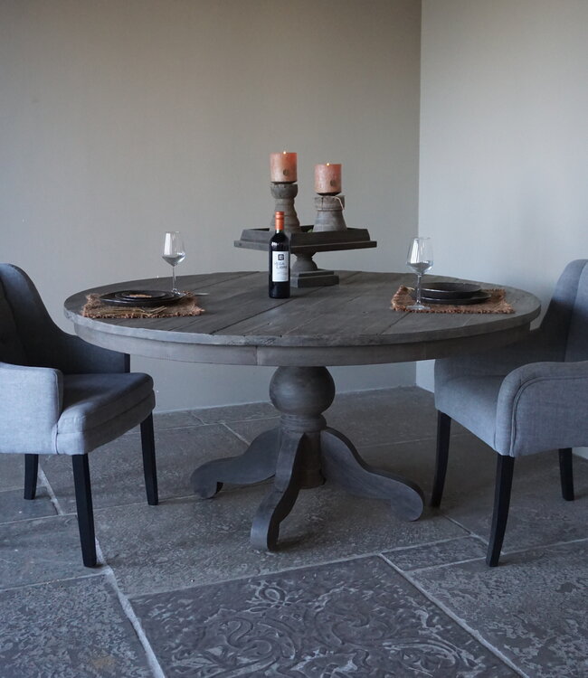 Rene Houtman Eetkamertafel Rond | Ø160 x H79 cm | Grijs