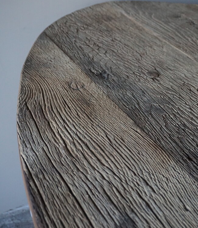 Rene Houtman Eetkamertafel Ovaal | Geborsteld Oud Eiken | L240 cm