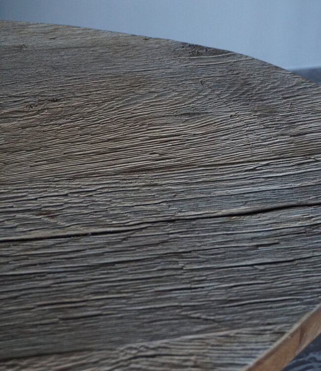 Rene Houtman Eetkamertafel Ovaal | Geborsteld Oud Eiken | L240 cm