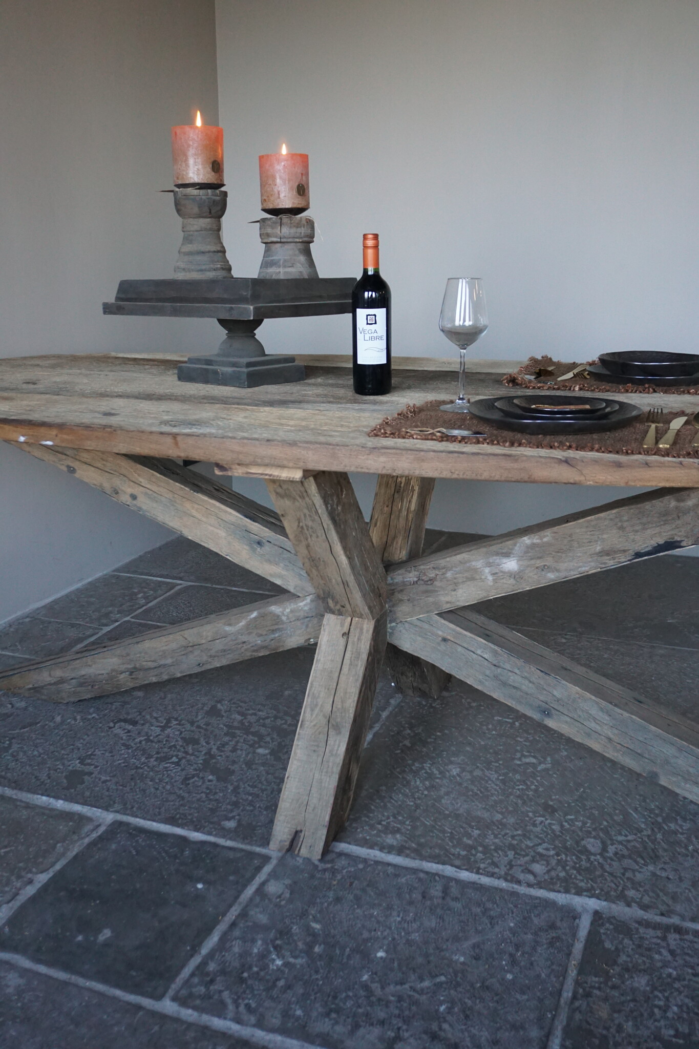 Rene Houtman Eetkamertafel Ovaal | Geborsteld Oud Eiken | L240 cm