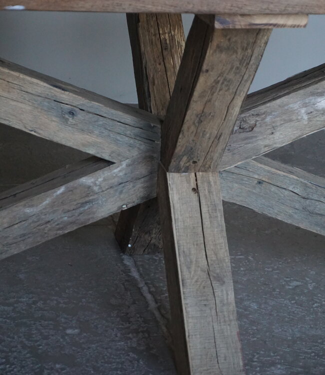 Rene Houtman Eetkamertafel Ovaal | Geborsteld Oud Eiken | L240 cm