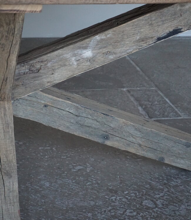 Rene Houtman Eetkamertafel Ovaal | Geborsteld Oud Eiken | L240 cm