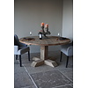 Eetkamertafel Rond | Geborsteld Oud Eiken | Ø160 cm