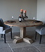 Rene Houtman Eetkamertafel Rond | Geborsteld Oud Eiken | Ø160 cm