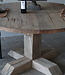 Rene Houtman Eetkamertafel Rond | Geborsteld Oud Eiken | Ø160 cm